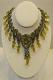 Yellow & White Stone Studded Silver Victorian Necklace Set Yellow & White Stone Studded Silver Victorian Necklace Set