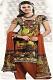 Brown Multicolor Poly Cotton Readymade Salwar Suit