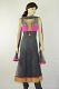 Gray Net Anarkali Readymade Churidar Kameez