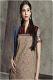 Blue Maroon & Beige Cotton Readymade Churidar Kameez Suit