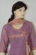 Light Purple Cotton Readymade Zari Churidar Kameez
