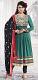 Green Black Georgette Crepe Blend Unstitched Dress Material