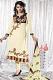 Cream & Coffe Brown Georgette Blended Crepe Readymade Churidar Kameez Cream & Coffe Brown Georgette Blended Crepe Readymade Churidar Kameez