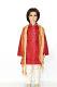 Red Art Silk Readymade Kurta Pajama - 1 to 5 Year Boys