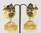 Peacock Seed Pearls 22K Gold Plated Jhumka Earrings Peacock Seed Pearls 22K Gold Plated Jhumka Earrings