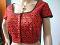 Designer Embroidered Black and Orange Blouse
