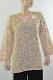 Pink Color Jaal Net Yellow Chicken Work Georgette kurti
