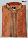 Festive Design Orange Jaquard Raw Silk Kurta Pajama M/L