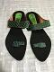 Women's Sandals w/ Teal Green & Black Bronze Design - 9,11