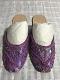 Pretty Lavender Slipon Punjabi Jutti Shoes w/ Sequins Work - 8 Pretty Lavender Slipon Punjabi Jutti Shoes w/ Sequins Work - 8