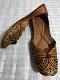 Women's Traditional Indian Punjabi Jutti Shoes in Mustard w/ Embroidery 4