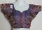Blue Brocade Self Design Blouse for Sari (L) #2079 Blue Brocade Self Design Blouse for Sari (L) #2079