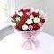 Bunch Of 25 Mix Roses Wrapped In Tissue Paper Bunch Of 25 Mix Roses Wrapped In Tissue Paper