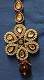 Traditional Design Maang Tikka Golden w/ Stone Work #3519 Traditional Design Maang Tikka Golden w/ Stone Work #3519
