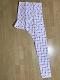 Relaxing Cotton White, Magenta Thread Embroidered Design Churidar Pants