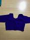Ink Blue Cotton Blouse w/ Front Open (Sizes: 34) Ink Blue Cotton Blouse w/ Front Open (Sizes: 34)
