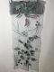 Light  Blue w/  White Flowers Embroidered Sholder Fancy Stole In Net
