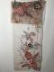 Light Burgundy w/ Flowers Embroidered Fancy Net Stole