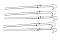 Tandoori Oven Kebab Sticks Skewers w/ Stoppers 4mm/ 6mm/ 8mm - 39"