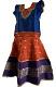 Orange Butta & Blue Pattu Pavada Pattu Parikini - Size 22 4yrs to 5yrs Orange Butta & Blue Pattu Pavada Pattu Parikini - Size 22 4yrs to 5yrs