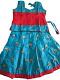 Blue and Red Pattu Pavada Pattu Parikini - Size 14 ( 6 months to 1 yrs ) Blue and Red Pattu Pavada Pattu Parikini - Size 14 ( 6 months to 1 yrs )