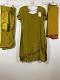 Pretty Dark Olive Color Patiyala Suit w/ Chiffon Dupatta