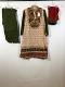 Cream & Green Cotton Patiala w/ Chiffon Duppatta Cream & Green Cotton Patiala w/ Chiffon Duppatta