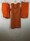 Orange Georgette Patiala w/ Optional Short Sleeves (D) Orange Georgette Patiala w/ Optional Short Sleeves (D)