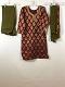 Dark Maroon Jaquard Patiala w/ Crape Pants & Chiffon Duppata