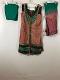 Light Onion Peal Color Cotton Suite w/ Churidar Pants & Crushed Cotton Duppata