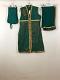 Teal Green Chandari Cotton Suite w/ Churidar Pants w/ Chiffon Stole