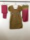 Light Clay Brown Cotton Dress w/ Chudiar Pants & Chiffon Dupatta
