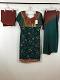Teel Green Net Dress w/ Patiyala Pants & Chiffon Dupattta Teel Green Net Dress w/ Patiyala Pants & Chiffon Dupattta