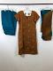 Brown Cotton Dress w/ Patiyala Pants w/ Chiffon Dupatta Brown Cotton Dress w/ Patiyala Pants w/ Chiffon Dupatta