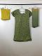 Green Cotton Dress w/ Patiyala Pants & Chiffon Dupatta