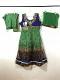 Green & Brown Net Masakali Dress w/ Churidar Pants & Net Dupatta