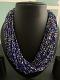 Blue Beads Multi-Strand Necklace For Woman Blue Beads Multi-Strand Necklace For Woman
