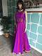 Party Wear Purple With Gold Work Long Dress - Size Large Party Wear Purple With Gold Work Long Dress - Size Large