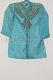 Teal Blue Sherwani w/ Work & Stole for 4 Year Boys Teal Blue Sherwani w/ Work & Stole for 4 Year Boys