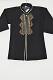 Black Sherwani w/ Thread Work, Stole & Pants Infant Size 6 to 12 Months