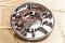 Silver 9 Round Compartment Disposable Plastic Plates 100Pcs Silver 9 Round Compartment Disposable Plastic Plates 100Pcs