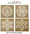 Large Wooden DIY Instant Rangoli Decor Stencils 24" (Set of 4) Large Wooden DIY Instant Rangoli Decor Stencils 24" (Set of 4)