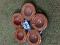 Traditional Design Diwali Clay (Mitti) Diya w/ Glitters - 20 Pcs