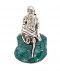 Fine Finish Saibaba Sitting Deity in Silver Brass Fine Finish Saibaba Sitting Deity in Silver Brass