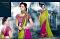 Parrot Green Saree w/ Pink Blouse Half & Half Saree Parrot Green Saree w/ Pink Blouse Half & Half Saree