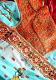 Festive Design Orange Blouse w/ Gold Design Festive Design Orange Blouse w/ Gold Design
