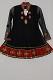 Girls Black Net Dress w/ Churidar Pants & Chiffon Stole Girls Black Net Dress w/ Churidar Pants & Chiffon Stole