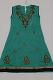 Green Cotton Dress Half Sleeves To Attach w/ Churidar Pants & Stole Green Cotton Dress Half Sleeves To Attach w/ Churidar Pants & Stole