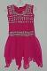 Girls Magenta Georgette Dress w/ Churidar Pants Net Dupatta Girls Magenta Georgette Dress w/ Churidar Pants Net Dupatta