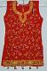 Red Georgette Sleeveless Dress w/ Salwar Pants Girls Dress Red Georgette Sleeveless Dress w/ Salwar Pants Girls Dress